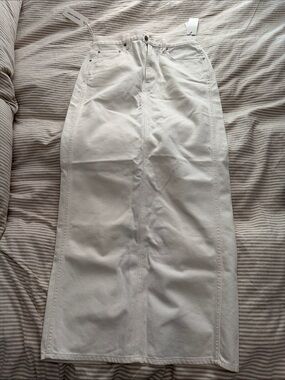 Aritzia denim maxi skirt